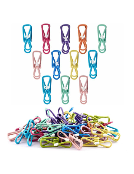 30 Pinzas para Papas Fritas H MI PVC Reutilizables 5 cm