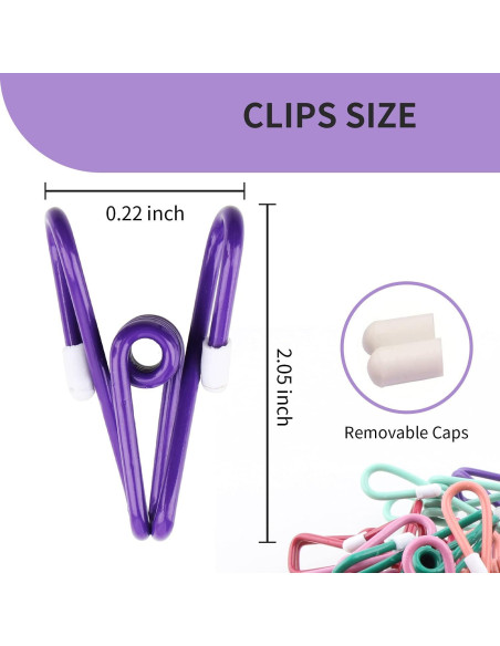 30 Pinzas para Papas Fritas H MI PVC Reutilizables 5 cm