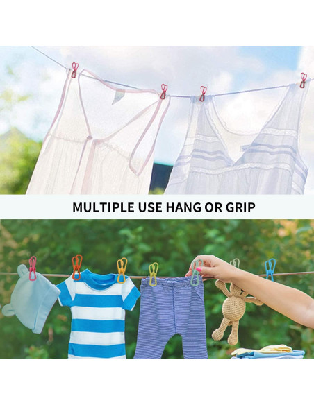 30 Pinzas para Papas Fritas H MI PVC Reutilizables 5 cm