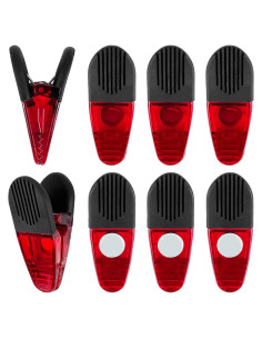 Clip Magnético YIYITOOLS Rojo Paquete de 8 para Alimentos