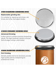 Kit Afilador de Cuchillos BANTBSKT Profesional 0.68 kg 2