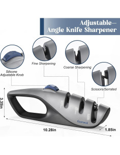 Afilador de cuchillos Gusneck ajustable 5 ángulos portátil 2