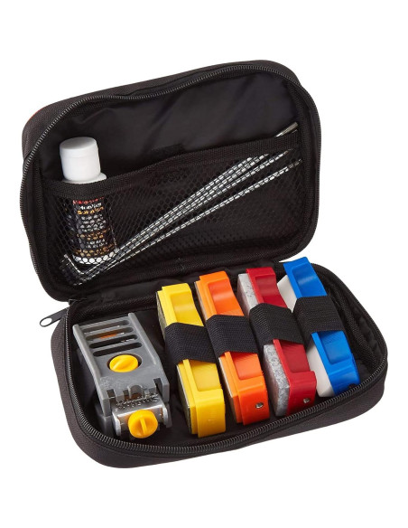 Sistema de Afilado de Cuchillos Smith's 50591 - Kit Portátil con 3 Piedras