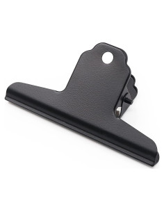 Clips de Metal Bulldog Coideal Negros 10 Pcs 10 cm Grandes