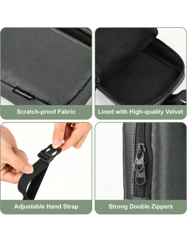 Funda de transporte Homakover para luz de lectura LED gris