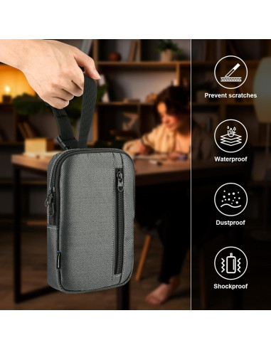 Funda de transporte Homakover para luz de lectura LED gris