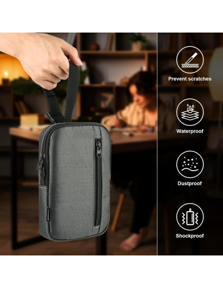 Funda de transporte Homakover para luz de lectura LED gris