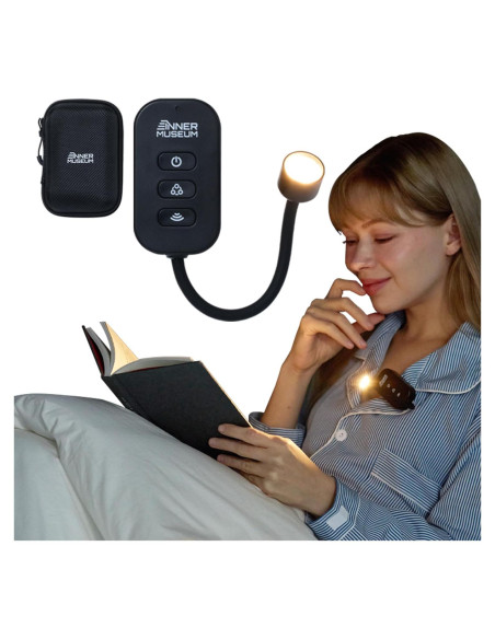 Luz de Libro LED Recargable INNER MUSEUM con Clip y Estuche