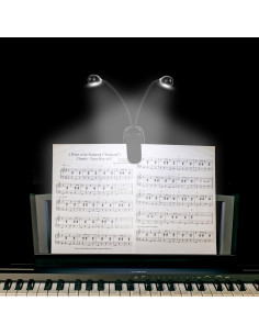 Luz de Atril Musical GY WL5110 LED USB y AAA 4 Brillos 2