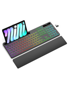 Teclado Inalámbrico Soueto WS415-S con Retroiluminación RGB