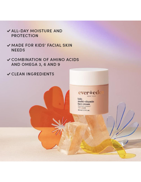 Crema Facial Multivitamínica para Niños Evereden 48g Durazno Crema Facial Multivitamínica para Niños Evereden 48g Durazno