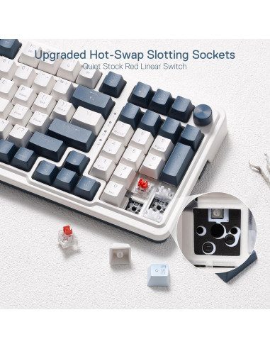 Teclado Mecánico Inalámbrico Redragon K686 PRO RGB 98 Teclas