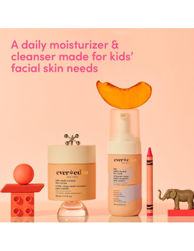 Crema Facial Multivitamínica para Niños Evereden 48g Durazno