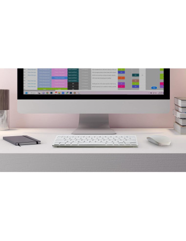 Combo Teclado y Ratón Inalámbrico Mason West Slim - Blanco