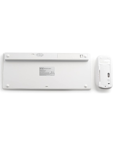 Combo Teclado y Ratón Inalámbrico Mason West Slim - Blanco