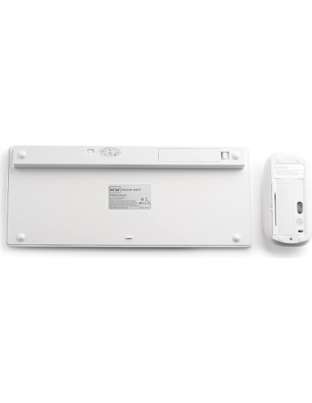 Combo Teclado y Ratón Inalámbrico Mason West Slim - Blanco Combo Teclado y Ratón Inalámbrico Mason West Slim - Blanco