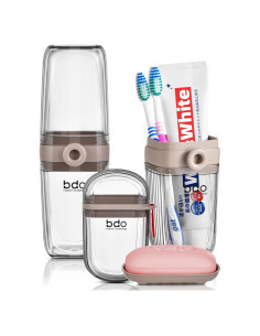 Estuche de Cepillo de Dientes VITVITI Gris para Viaje 20 cm