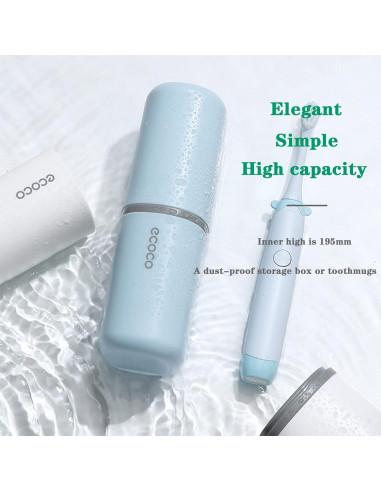 Estuche de Viaje para Cepillos de Dientes ZWCEGND 2 Piezas