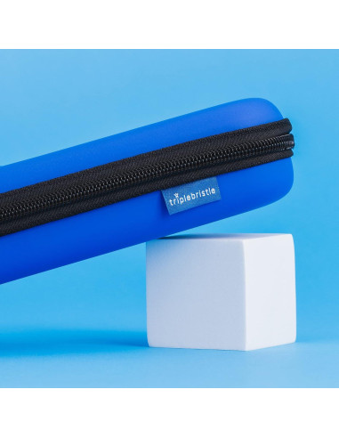Funda de Viaje para Cepillo de Dientes Triple Bristle Azul