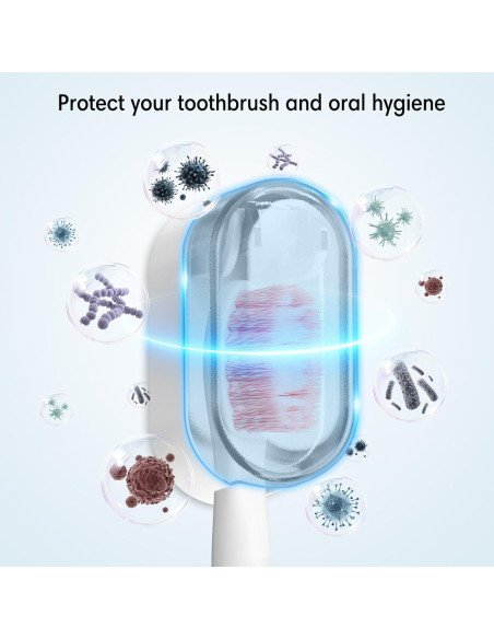 Cubiertas de Cabeza de Cepillo de Dientes Baluca 3 Pcs Blanco