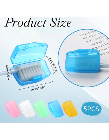 5 Cubiertas Protectores para Cabezas de Cepillo Trinkrittey