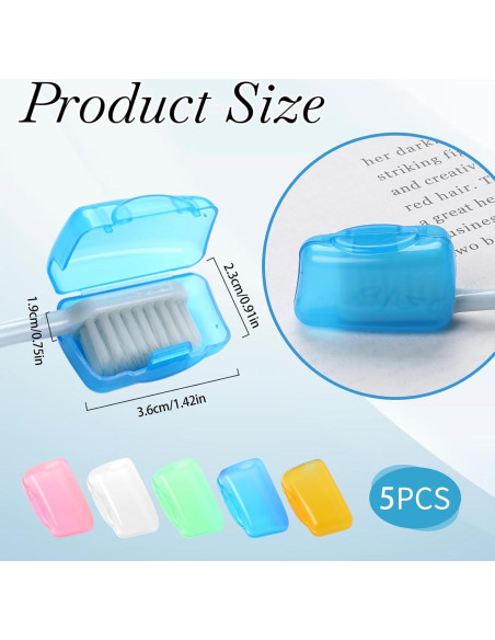 5 Cubiertas Protectores para Cabezas de Cepillo Trinkrittey