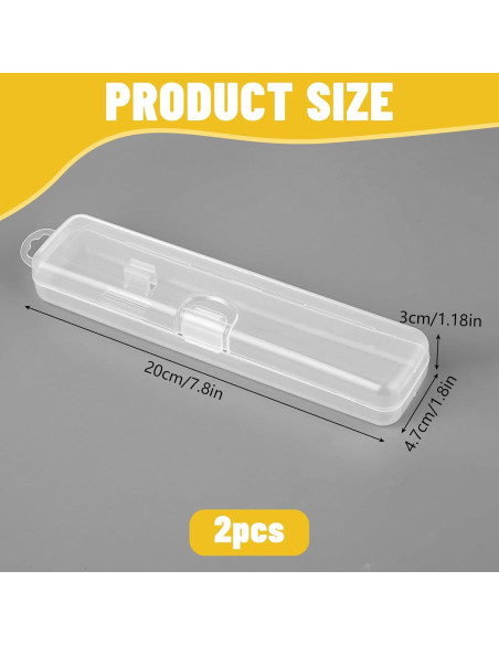 Estuche de viaje para cepillo de dientes COMNICO 2 piezas