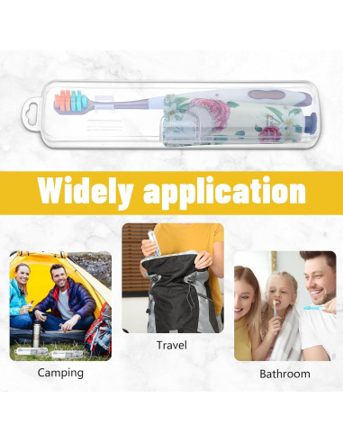 Estuche de viaje para cepillo de dientes COMNICO 2 piezas