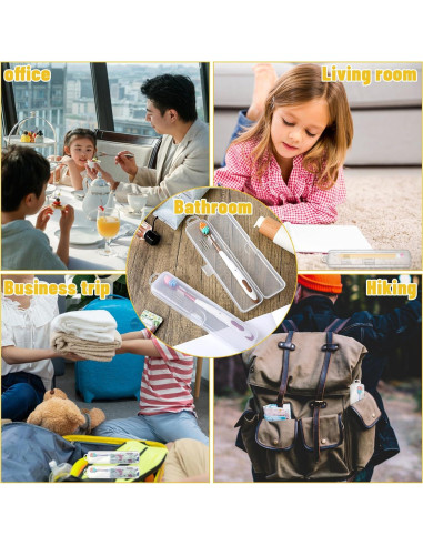 Estuche de viaje para cepillo de dientes COMNICO 2 piezas