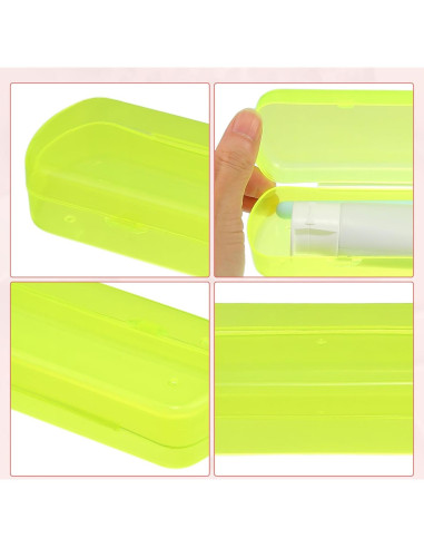 Funda de Viaje para Cepillo de Dientes VOCOSTE Amarilla 20.5cm