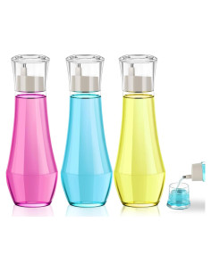 Dispensador de Enjuague Bucal Vidrio HOMKULA 260 ml 3 Piezas