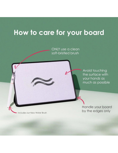 Buddha Board 600 | Tablero de Dibujo Zen Reutilizable 25,4x17,8cm