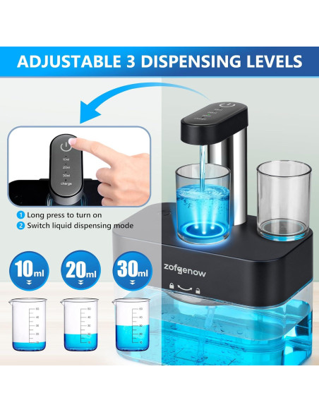 Dispensador Automático de Enjuague Bucal ZOFGENOW Negro 0.53kg Dispensador Automático de Enjuague Bucal ZOFGENOW Negro 0.53kg