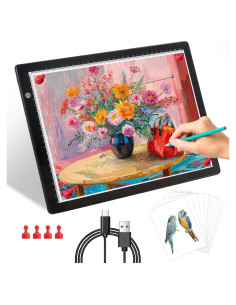 Tableta de Luz A4 Wsenlight Magnética USB 34.8x24.9cm