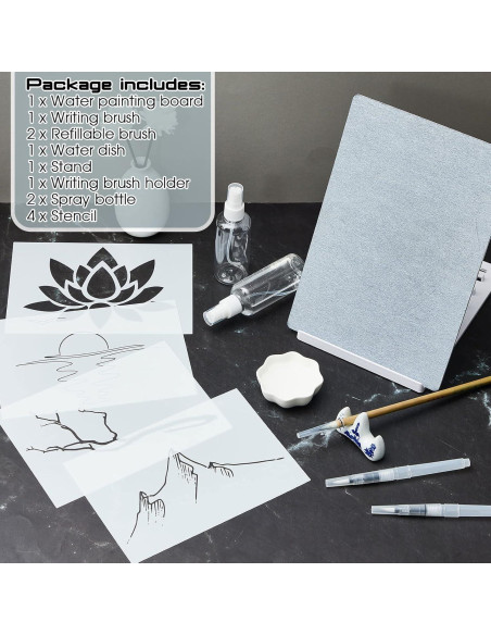 Juego de 13 Piezas Tabla Zen de Meditación Maitys 28x19 cm