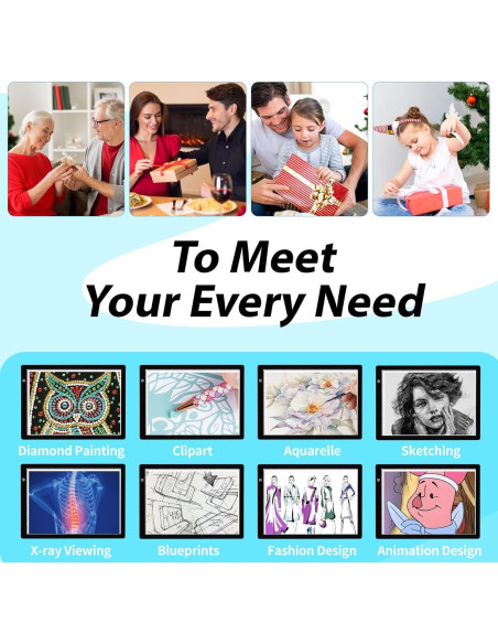 Tableta de Luz A4 Wsenlight Magnética USB 34.8x24.9cm