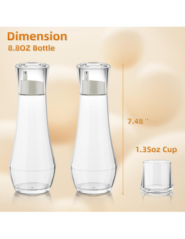 Dispensador de Enjuague Bucal VITVITI Vidrio 260 ml