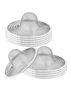 10 Filtros de Desagüe de Acero Inoxidable Rainmae 7 cm