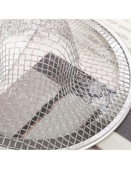 10 Filtros de Desagüe de Acero Inoxidable Rainmae 7 cm