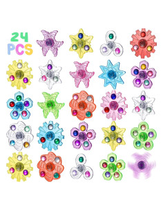 SCIONE 24 Mini Spinners Antiestrés para Niños - Juguetes Sensoriales