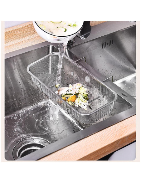 Canasta de desagüe Jihocrex acero inoxidable 26,9x11,9 cm