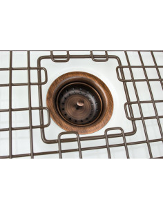 Colador de desagüe Sinkology TB35-01 Cobre Antiguo 11.43 cm 2