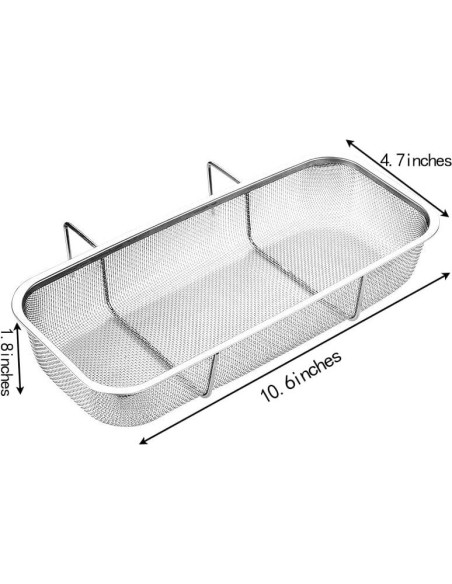 Canasta de desagüe Jihocrex acero inoxidable 26,9x11,9 cm