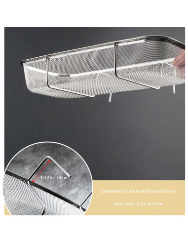 Canasta de desagüe Jihocrex acero inoxidable 26,9x11,9 cm