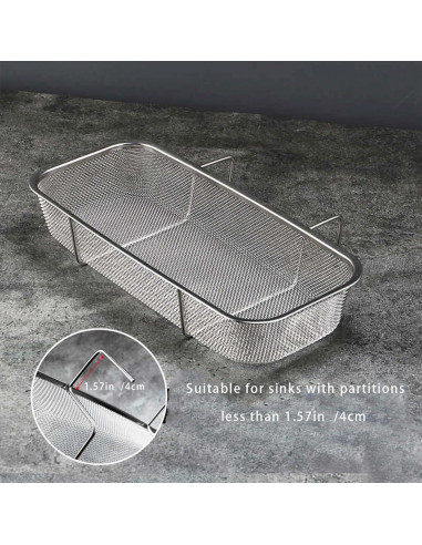 Canasta de desagüe Jihocrex acero inoxidable 26,9x11,9 cm