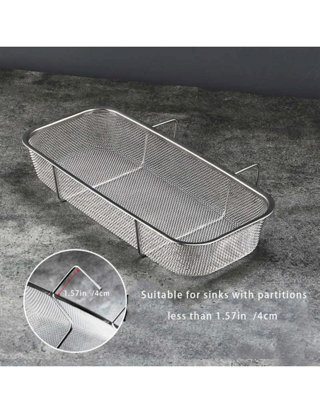 Canasta de desagüe Jihocrex acero inoxidable 26,9x11,9 cm