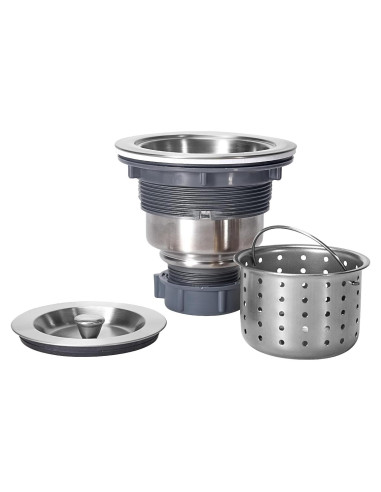 Desagüe de Fregadero KONE 3-1/2" Acero Inoxidable Removible