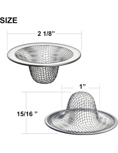 Paquete de 12 Filtros de Malla Hilltop 5,08 cm Anti-obstrucción 2