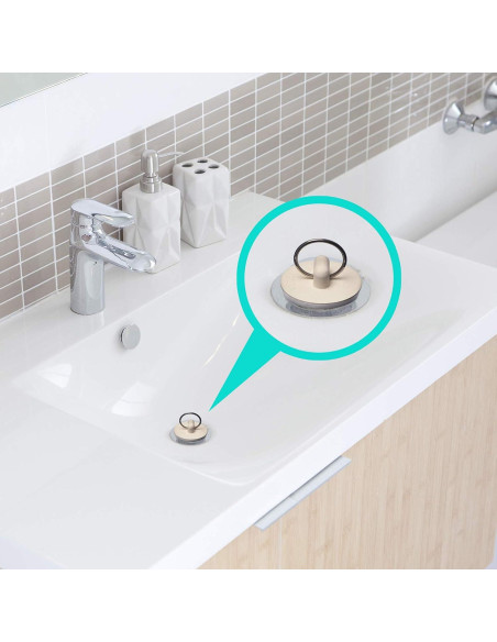 4 Filtros y Tapones de Lavabo Hilltop Acero Inoxidable