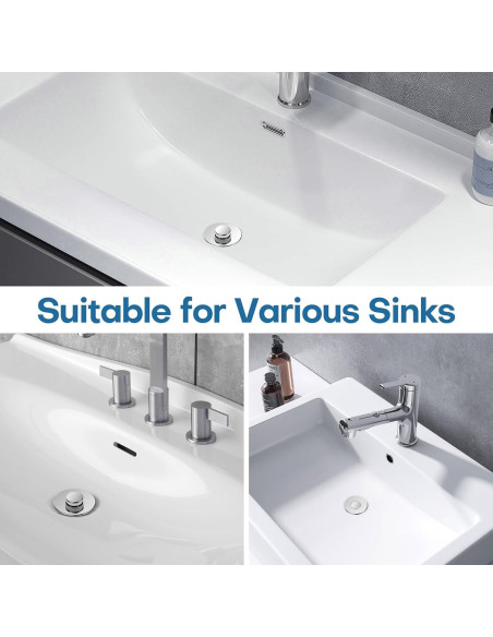 Filtro de Drenaje de Lavabo Cielurfa 2 Pcs Acero Inoxidable